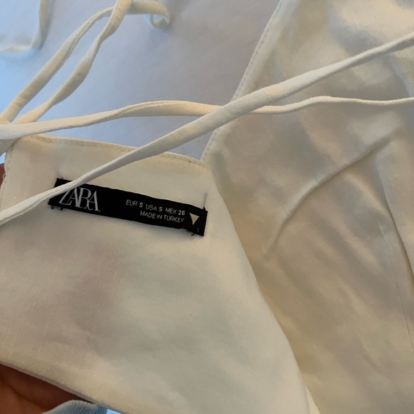 ZARA CROP TIE BACK TOP, included pics of top on - Picture 5 of 6